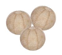 3 Pièces Abat-jour Suspendu Rond, Lanterne Décorative | Forme Globe Pliable, Installation Rapide, pour Ampoules et Bases de Plafonnier, Mariages, Jardins, Fêtes, Intérieur Extérieur