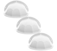 3 Pièces Abri de Protection pour Caméra Extérieure Abs Blanc | Installation Facile, Réduit la Poussière, Adapté aux Bullet Camera et Équipements, Usage Résidentiel et Éducatif