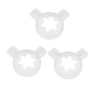 3 Pièces accessoires de machine à crème glacée Buses de remplacement buse de machine à glace Conseils pour la décoration de gâteaux Fourniture de façonnage de crème glacée blanche ABOOFAN