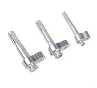 3 pièces Adaptateur de Conduction de Climatisation pour R134a Voiture Climatiseur Evaporateur Connecteur de Tuyau En Aluminium Durable Étanche Pour La Réparation Et L'Maintenance Des Véhicules Avec