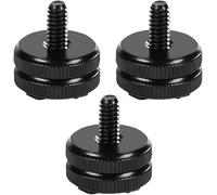 3 Pièces Adaptateur Griffe Camera Daptateur Hot Shoe Vis D'Adaptation Filetage 1/4"" Vis De Trépied 1/4"" Pour Microphone Flashs Moniteur Appareils Photo Caméscopes