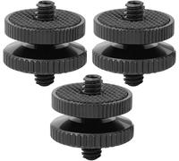 3 Pièces Adaptateur Griffe Camera Daptateur Hot Shoe Vis D'Adaptation Filetage 1/4" Vis De Trépied 1/4" Pour Microphone Flashs Moniteur Appareils Photo Caméscopes[Z3914]