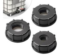 3 Pièces Adaptateur IBC Bouchon S60x6 - Connecteur de Réservoir IBC 3/4,1/2,1 Pouce - Adaptateur IBC Bouchon s60x6 pour cuve 1000 litres 3/4,1/2,1 Pouce