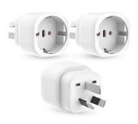3 Pièces Adaptateur Prise Australie, Adaptateur Australie, Adaptateur de Prise Europe vers Australie/Nouvelle-Zélande, Adaptateur Voyage Accessoires, Australia Travel Plug Socket Adapter pour Australi