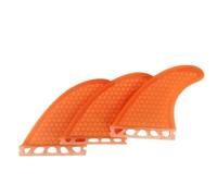 3 Pièces Aileron avec Socle d’ancrage , Orange , Size to 2