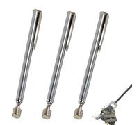 3 Pièces Aimant Telescopique,Tige Aimantée,Ramassage Magnétique,Acier Inoxydable Aimant Telescopique,Tige Télescopable Magnétiques,Outil de Ramassage Aimanté Télescopable