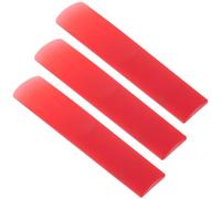 3 Pièces Anches de Clarinette en Résine Rouge, Lot de Rechange | Son Régulier, Résistance aux Intempéries, Rechanges Portables pour Embouchure, Élèves, Orchestre Scolaire, Répétitions