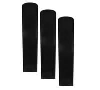 3 Pièces Anches de Saxophone Ténor en Résine Plastique, Noir | Bec et Ligature, Maintien de Forme, Pratique à Domicile, Jeu en Ensemble, Musiciens