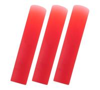 3 Pièces Anches pour Clarinette en Résine Rouge, Rechange Solide | Résistantes aux Variations Climatiques, Adaptées aux Élèves et Musiciens D’orchestre, Pratique Scénique ou Répétition