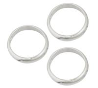 3 Pièces Anneaux à Trous pour Bijoux S925 Argenté Diy, Accessoires | Finition Soignée, Usage pour Fabrication de Bijoux, Couleur Argenté, Convient aux Amoureux et Amis
