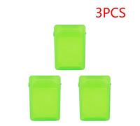 3 pièces anti-poussière 3.5 pouces IDE SATA HDD Caddy boîtier en plastique disque dur antichoc HDD multicolore HDD boîtier de boîtier-Vert 3PCS