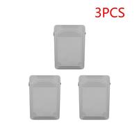 3 pièces anti-poussière 3.5 pouces IDE SATA HDD Caddy boîtier en plastique disque dur antichoc HDD multicolore HDD boîtier de boîtier-Gris 3PCS