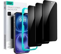 3 Pieces Anti-Spy Tempered Glass For Iphone 16/Iphone 15, Privacy Screen Protector With Easy Installation Tool, Micro-Curved Edges, Case Friendly