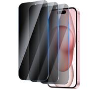 3 Pieces Anti-Spy Tempered Glass Screen Protector Film For Iphone 15/15 Pro 6.1 Inch, Anti-Scratch, Bubble-Free, 9h Hardness Glass