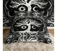 3 pièces Arbre de Vie pour Filles et Gar?ons,avec Housse de Couette bohème Double Galaxie psychédélique Hippie