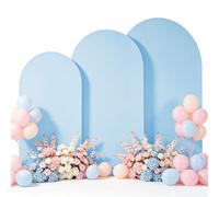 3 Pièces Arche Mariage Toile de Fond, Housse Arche Mariage Anniversaire | Double Face Couverture pour Arche Ronde pour Mariages Fête Cérémonie Banquet Décoration