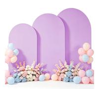 3 Pièces Arche Mariage Toile de Fond, Housse Arche Mariage Anniversaire | Double Face Couverture pour Arche Ronde pour Mariages Fête Cérémonie Banquet Décoration