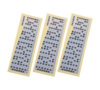 3 Pièces Autocollants Numérotés, Apprentissage des Gammes, Noir | PVC Adhésif, Contraste Élevé et Finition Mate, pour Cours Collectifs et Pratique Autonome