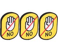 3 Pièces Autocollants pour Collier De Chien s'il Vous Plaît Laisse Ne Touchez Pas Les Autocollants De Chien Alerte Patch D'identification Suspendu Étiquette d'anniversaire pour