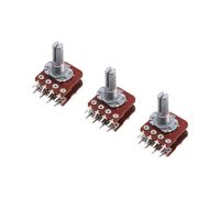 3 Pièces B100K Dual Fever Audio Amplificateur de Haut-Parleur Potentiomètre de Volume Réglable Step Master 20 mm Poignée Fleur 8 Pieds