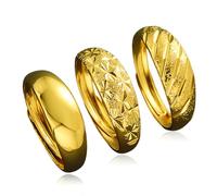 3 Pièces Bagues Simples pour Hommes et Femmes Bague Taille Ouvertede Large Style Confortable Acier Inoxydable Bague Anneaux Business Quotidienne Punk nom Cadeau Souvenir