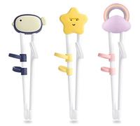 3 Pièces Baguettes Chinoises Enfant, Witbicg Baguette Enfant Apprentissage Chinoise Debutant Cute Animal Cartoon Design Chopsticks Helper Trainer Convient Aux Enfants Débutants, Lave Vaisselle
