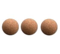 3 Pièces Balles de baby-foot de Cork natur, Diamètre 34 mm