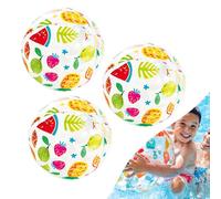 3 Pièces Ballon de Plage Gonflable Portables 51cm,Balle de Jeu Molle en PVC,Ballons Piscine Gonflables,Jouet de Plage Gonflable Ballon Coloré pour Enfants Adultes Plages,Vacances,Piscine,Fêtes D'été