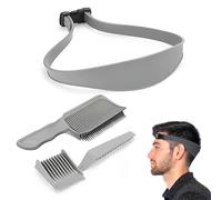 3 Pièces Bande de Coupe de Cheveux et Peigne de Coiffure,Peigne guide de coupe,Peignes,Peigne à cheveux pour hommes peigne dégradé peigne à étrier d'huile peigne de tondeuse à long manche
