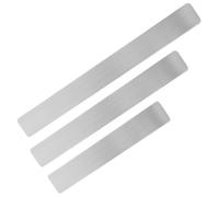 3 Pièces Bande Métallique Adhésive pour Tableau Mémo, Fer Argenté | Bords Lisses et Sûrs, Installation Adhésive Stable, pour Cafés, Salles de ffichage Décoratif