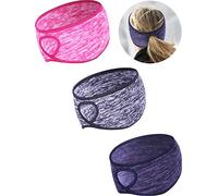 3 Pièces Bandeau de Queue de Cheval Toison Serre-Tête Hiver Oreille Bandeau de Course pour Femmes Filles Sports de Plein Air et Fitness, 3 Couleurs