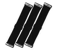 3 Pièces Bandeau Élastique Ajustable, Confort Toute la Journée | Noir, Latex Élastique Nylon Polyester, Grip Antidérapant pour Lace Front et Perruques Complètes