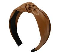 3 Pièces Bandeaux à Cheveux pour Femme, Bandeau en Cuir pour les Cheveux Simplicité Elégante Tricolore pour Filles Headband Accessoires pour Fêtes Geburtstag Vie Quotidienne (Marron, Taille Unique)