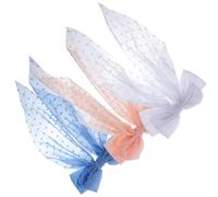 3 Pièces Barrette Cheveux Nœud à Longue Traîne, Pince Ressort