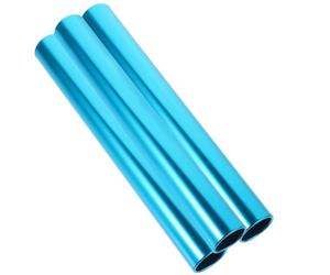 3 Pièces Bâton de Relais de Compétition 3,8cm | Bords Lisses, Surface Soignée, Échanges Plus Sûrs, Usage Extérieur, Équipes Adultes et Jeunes