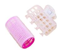 3 pièces bigoudis Bang rouleau bigoudi bigoudi en plastique auto-adhésif cheveux friser outil de coiffure fille beauté outil de coiffure Bigoudis Cheveux(Pink 3pcs)