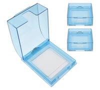 3 Pièces Boîte de Protection en Plastique, Fixation Vissée | Ouverture à 90 Degrés, Surface Lisse, pour Prises et Fiches, Sécurité Domestique, Usage Chambre