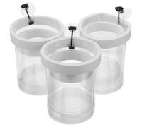3 Pièces Boîte de Reproduction Flottante, Transparente | Plastique et Écume, Micro-perforations, Espace Indépendant, pour Œufs de Poissons en Aquarium ou Bac Hôpital