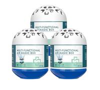 3 pièces Boîte magique de dépoussiérage de purification d'air intérieur, boîte magique d'air multifonctionnelle de 120g, désodorisant longue durée, formule végétale pour animaux de compagnie