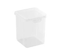 3 Pièces Boîte Rangement pour Coton, 8x8x11.5cm Boîtes Transparent pour Cotons-tiges, Distributeur De Coton avec Couvercle, Maquillage étiques, Boîtes De Rangement pour Salle De Bain Et Chambre
