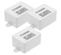 3 Pièces Boîtier de Jonction Électrique Couvercle Blanc | Isolation et Étanchéité aux Intempéries, pour Connexions de Câblage et Petits Modules, Usage Extérieur