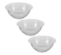 3 Pièces Bol de Beauté Acrylique Transparent, Style Coréen | Bassin Léger à Bords Lisses, Vue Nette du Niveau D’eau, pour Salons, Élèves et Usage Maison