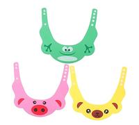 3 Pièces Bonnet De Shampoing Pour Enfants Chapeau à Visière Pour Tout-petit Bouclier De Lavage De Cheveux Pour Enfants Bonnet De Bain De Protection Chapeau De De Bébé Eva JOINPAYA