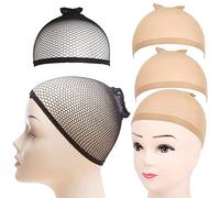 3 Pièces bonnet perruque femme,wig cap,bonnet perruque,Casquettes Filet Cheveux Perruque,Perruque Caps,Wig Cap pour Perruque,pour Femmes et Hommes,2 Couleurs