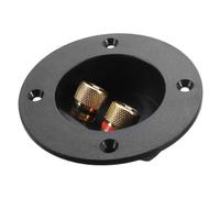 3 Pièces Bornier de Haut-parleur à 2 Voies, Connecteur Audio à Vis | Indicateurs Rouge et Noir, Connexions Rapides Arrière, Compatible Fiches Banane 4mm, Cosses ou Fil Dénudé