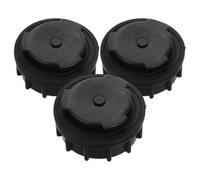 3 Pièces Bouchon de Fond 660l en Plastique Noir, Anti-Fuite | Conteneurs à Déchets Extérieurs, Installation Facile, Résistance aux Intempéries, Compatible Bacs