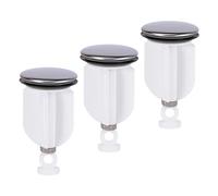 3 Pièces Bouchons d'Évier, Bouchon de Vidange, Bouchons de Bassin, Fermeture Universelle de 40mm avec Joint pour Cuisine Salle de Bain