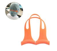 3 Pièces Boucle D’extension de Masque en Silicone Orange | Léger et Facile à Transporter, Usage Mixte Homme Femme, Format Compact pour Maintien Pratique