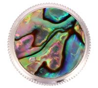 3 Pièces Boucle de Trompette à Bouton Court de Remplacement | Accessoire pour Instrument de Musique, Usage sur Trompette, Couleur Rouge, Cuivre et Pierre D'abalone Couleur Aléatoire