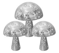 3 Pièces Boule Disco Champignon Miroir,Champignons Boule Disco,Boule Disco Champignon Décoration,Forme de Champignon Disco Boule à Facettes,Champignon Boule Disco Grand,pour la décoration de la Maison